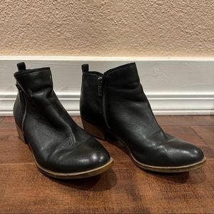 Lucky Brand Leather Shorties Ankle Boots